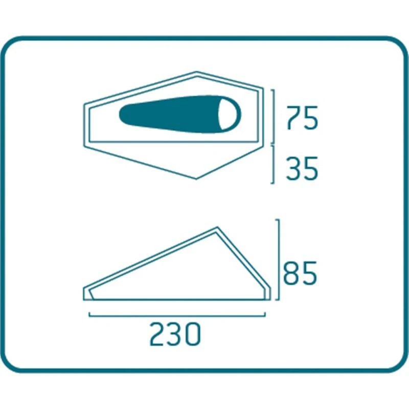 Bergans Super Light Tunnel 1-Person Telt - Billede 2