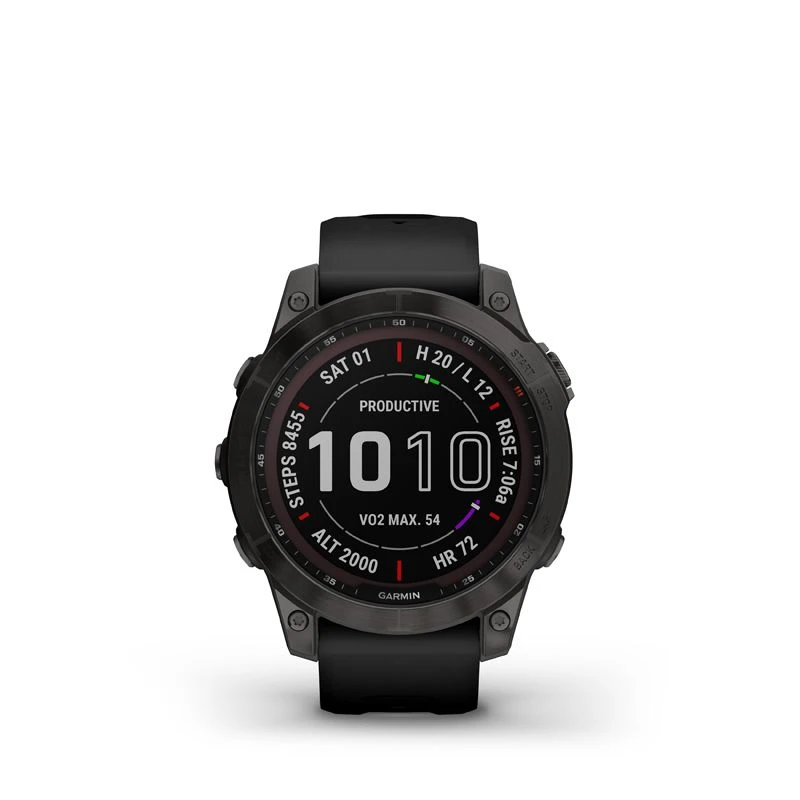 Garmin Fênix 7 Sapphire Solar DLC Carbon Grey Titanium - Billede 8
