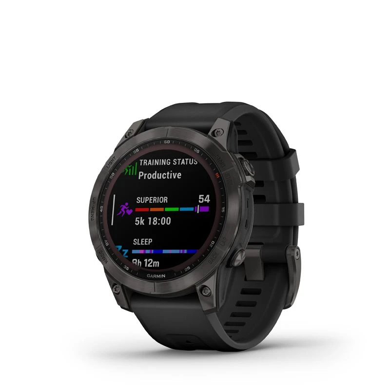 Garmin Fênix 7 Sapphire Solar DLC Carbon Grey Titanium - Billede 7