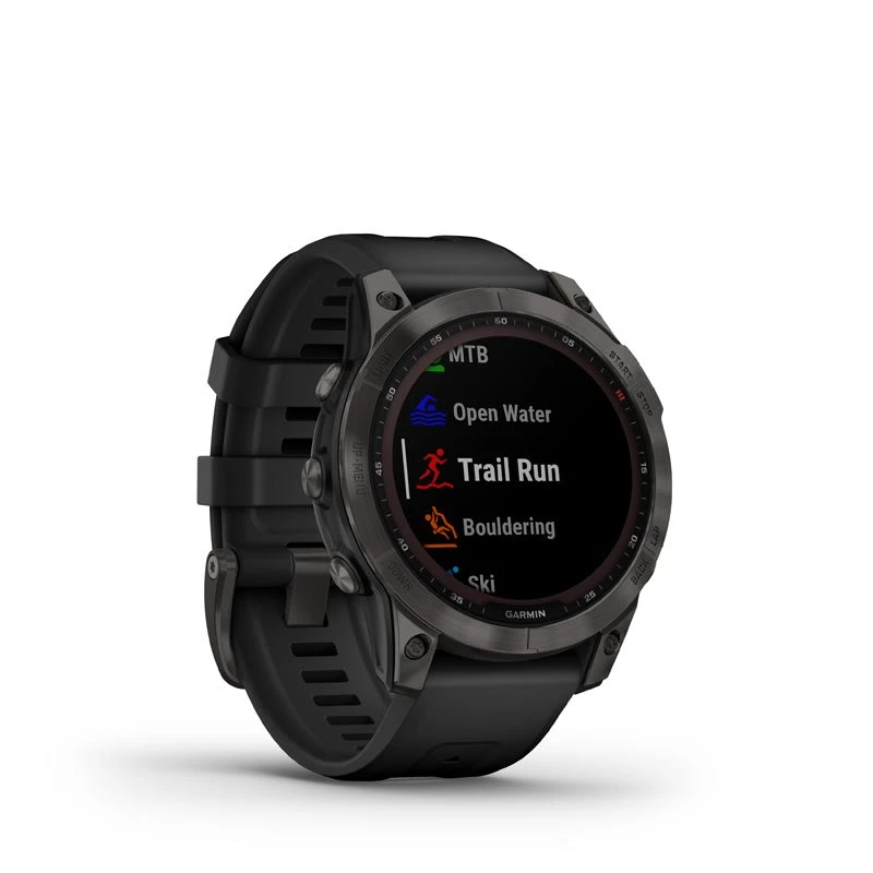 Garmin Fênix 7 Sapphire Solar DLC Carbon Grey Titanium - Billede 5
