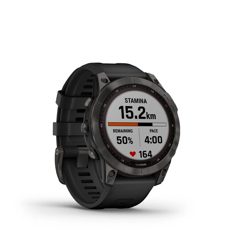 Garmin Fênix 7 Sapphire Solar DLC Carbon Grey Titanium - Billede 4